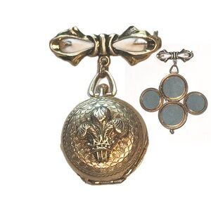 Vintage 1920’s Prince of Wales 4
Way Picture locket Gold Tone
Brooch Pendant